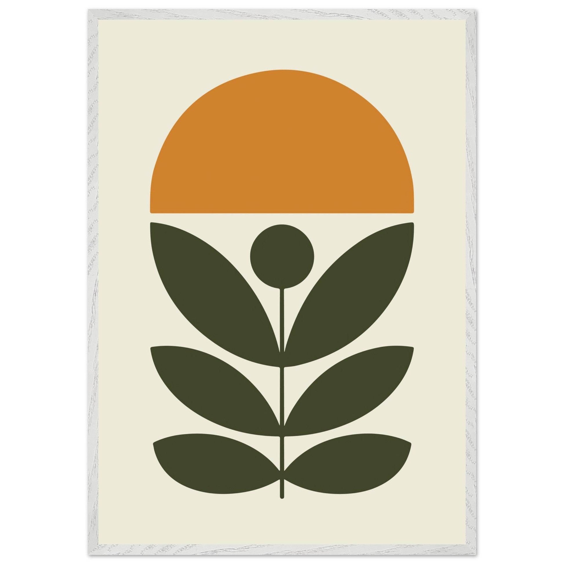 Botanical Green Plant Modern Abstract Wall Art - Vibrantwalls