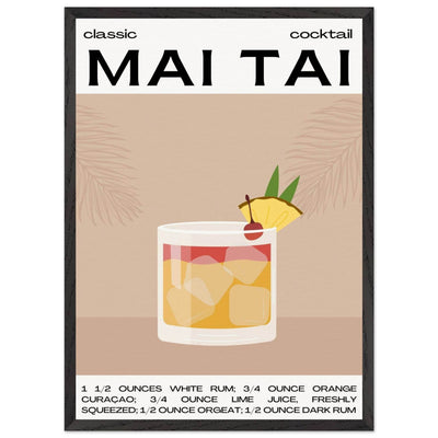 Mai Tai Cocktail - Vibrantwalls