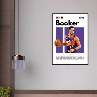 Devin Booker Phoenix Suns Modern Art Print - Vibrantwalls