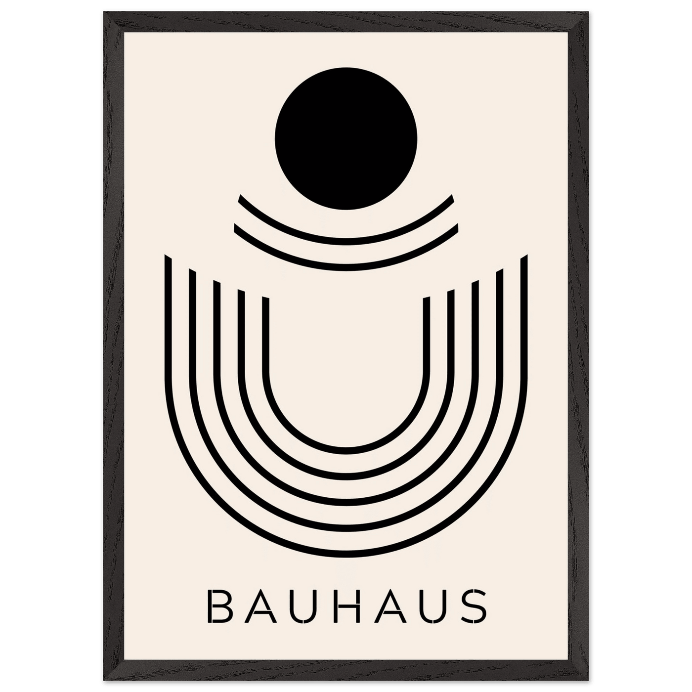 Bauhaus Black & Beige Abstract - Vibrantwalls