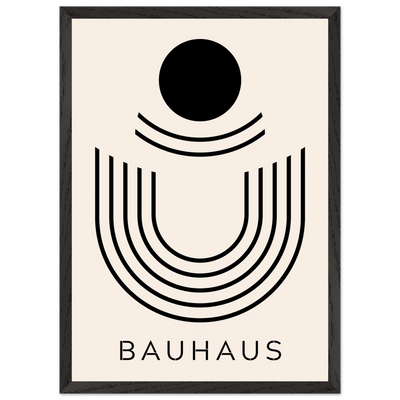 Bauhaus Black & Beige Abstract - Vibrantwalls