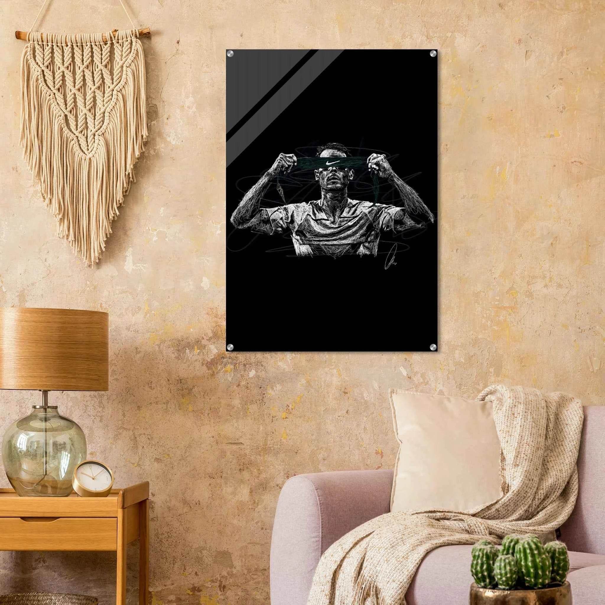 Scribble Art Acrylic Print - Modern Dynamic Glossy Wall Decor in Multiple Sizes - Vibrantwalls