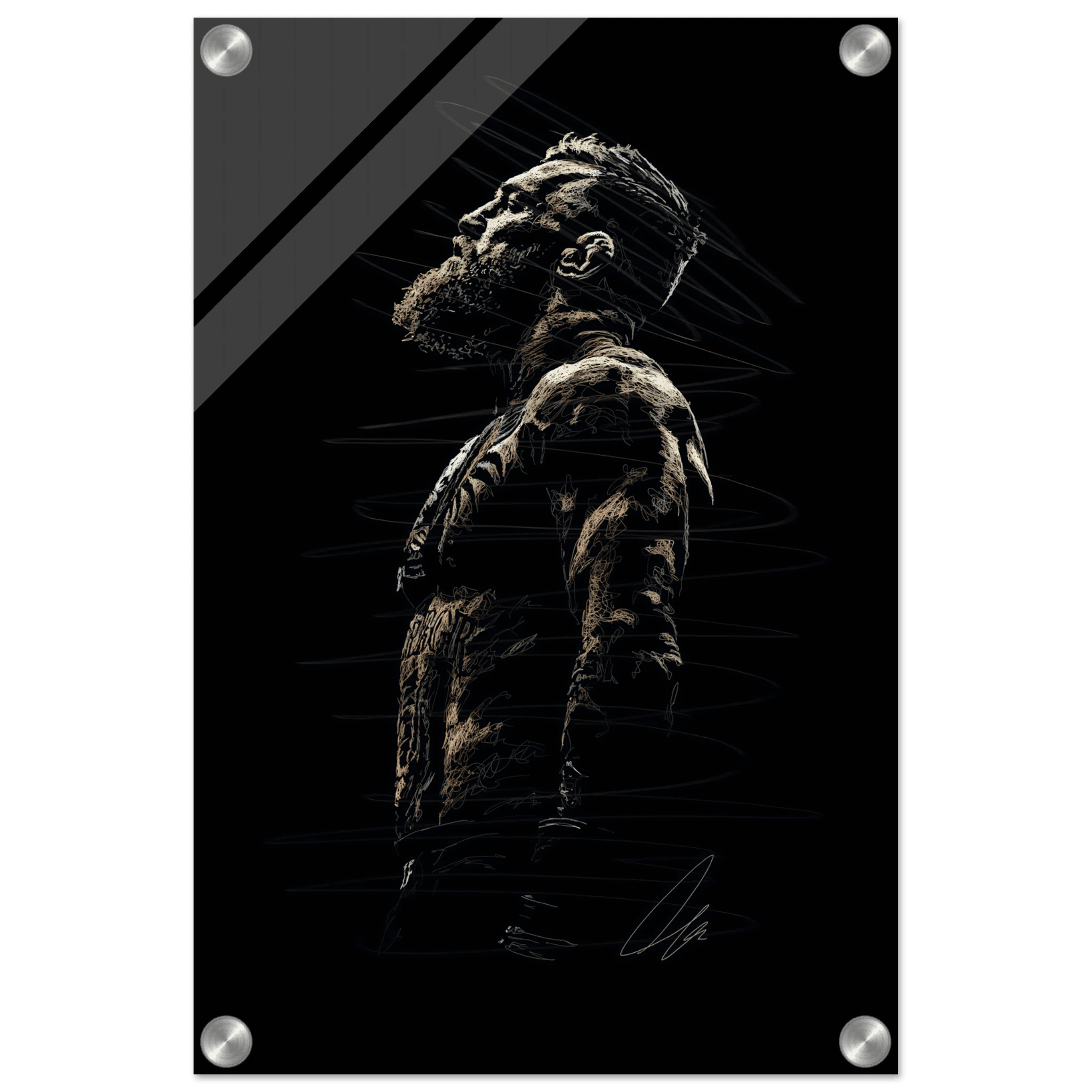 Connor McGregor Wall Art Sketch Art Acrylic Print - Premium Decor - Vibrantwalls