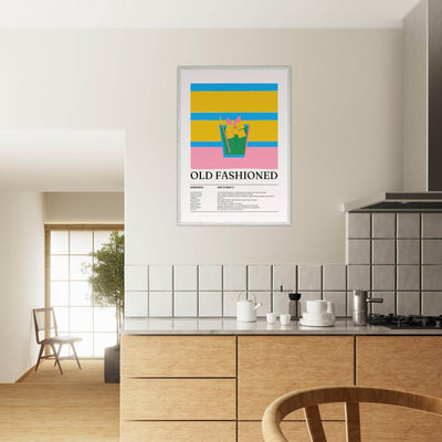 Old Fashioned Cocktail Recipe Art Print - Vibrantwalls