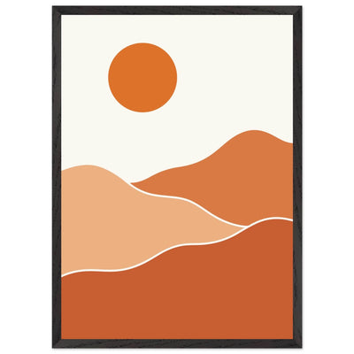 Abstract Desert Sunset - Vibrantwalls