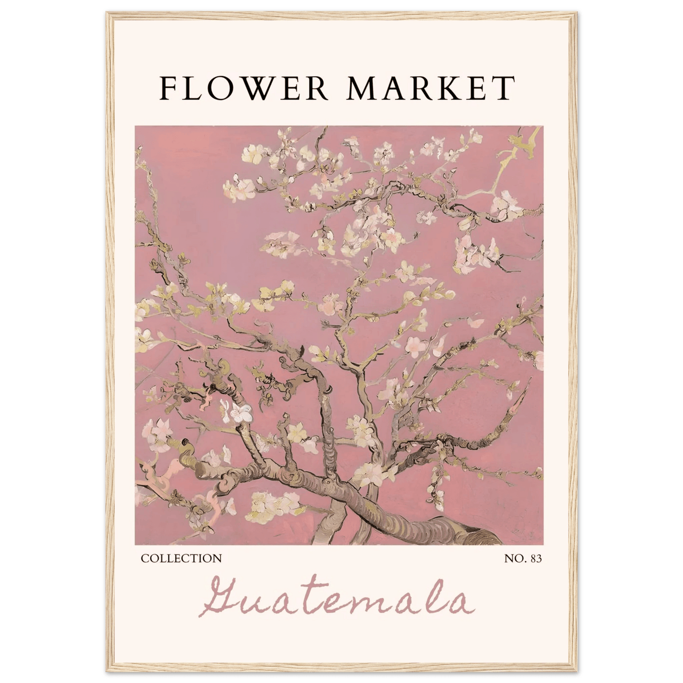 Pink Blossom Nature Framed Poster – Serene Floral Art Print | Ready-to-Hang in Multiple Sizes & Frame Finishes - Vibrantwalls