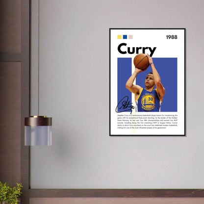 Stephen Curry Golden State Warriors Vintage Art - Vibrantwalls