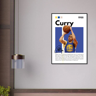 Stephen Curry Golden State Warriors Vintage Art Vibrantwalls