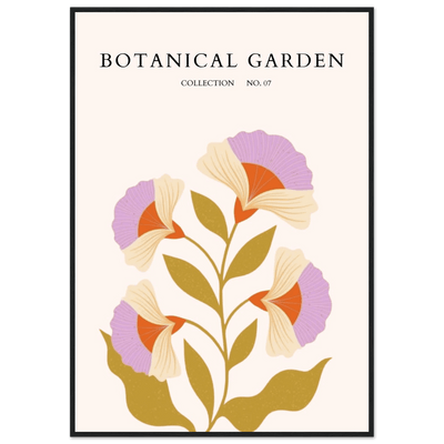 Botanical Garden Framed Poster – Whimsical Floral Art Prints in Soft Hues | Ready-to-Hang Wall Decor - Vibrantwalls