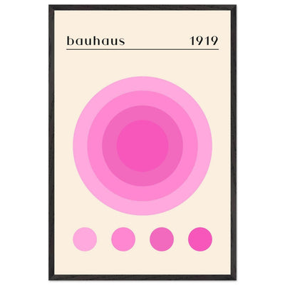 Bauhaus Pink Gradient Circle - Vibrantwalls