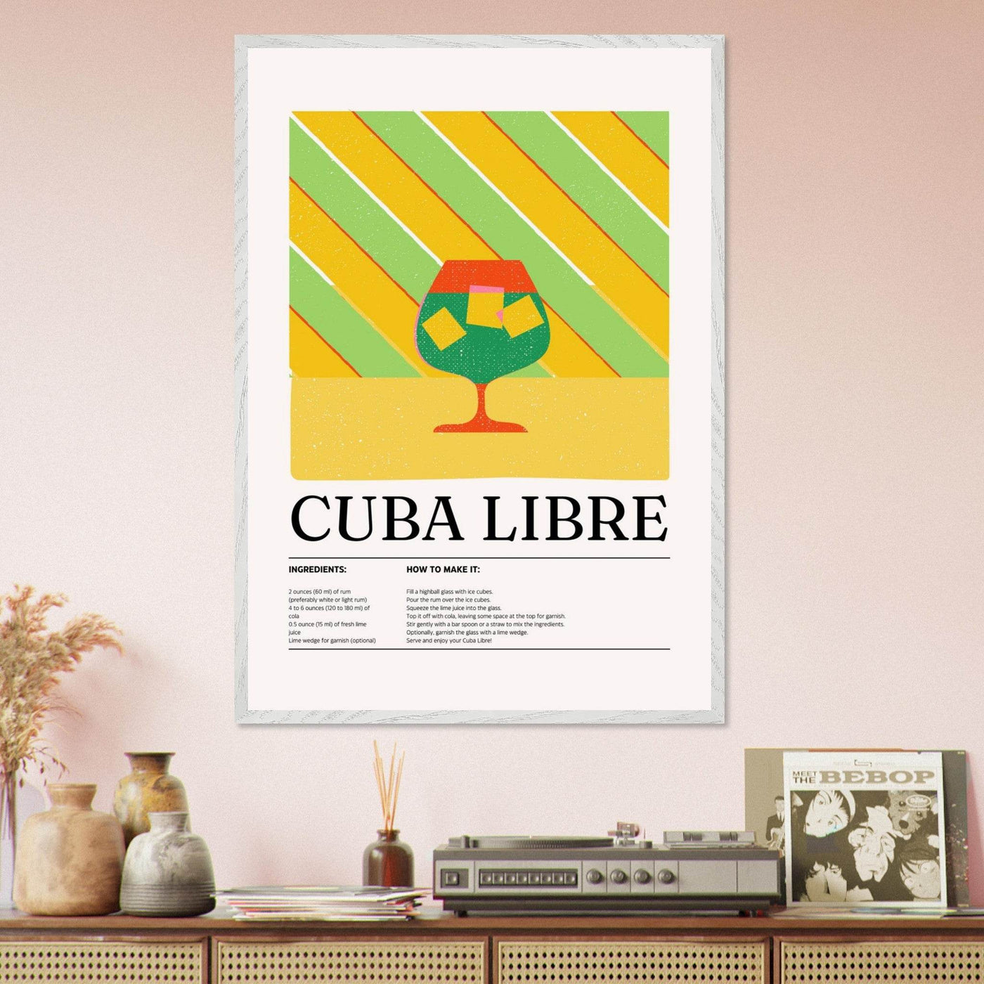 Cuba Libre Cocktail Recipe - Vibrantwalls