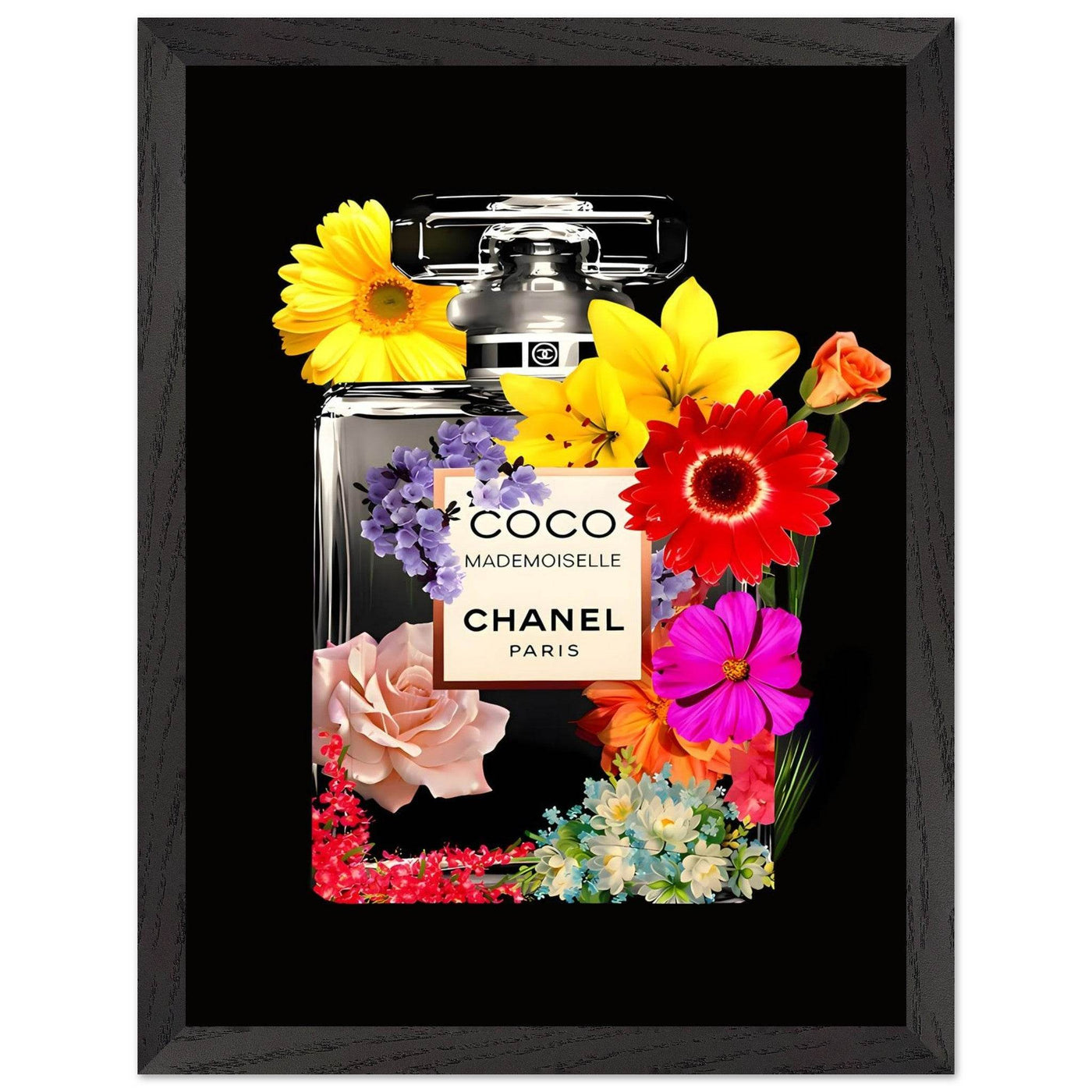 Vibrant Coco Mademoiselle Floral Art Print - Premium Framed Wall Decor in Your Choice of Size & Finish - Vibrantwalls