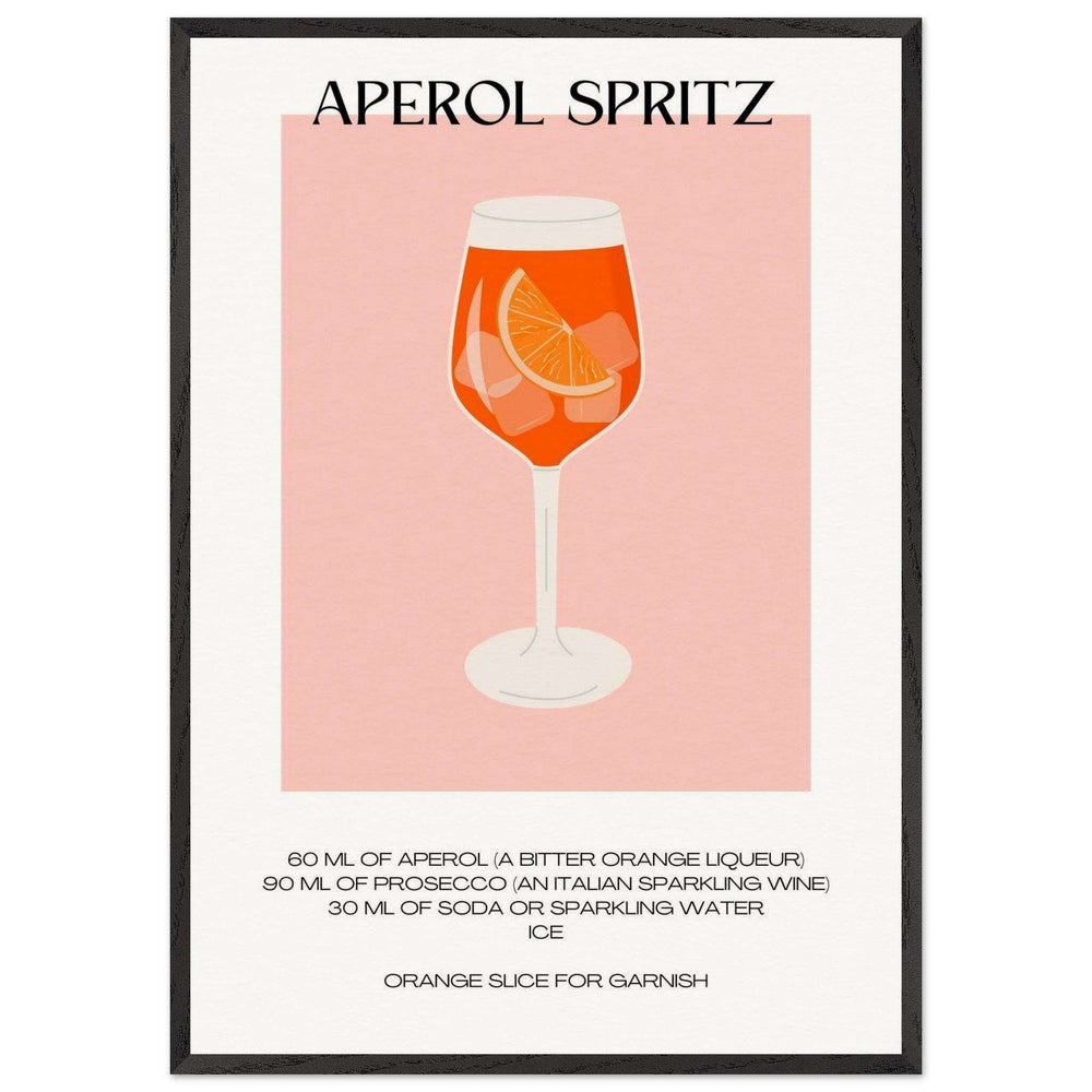Wall Art Aperol Spritz Bar Poster Framed - Vibrantwalls