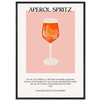 Wall Art Aperol Spritz Bar Poster Framed - Vibrantwalls
