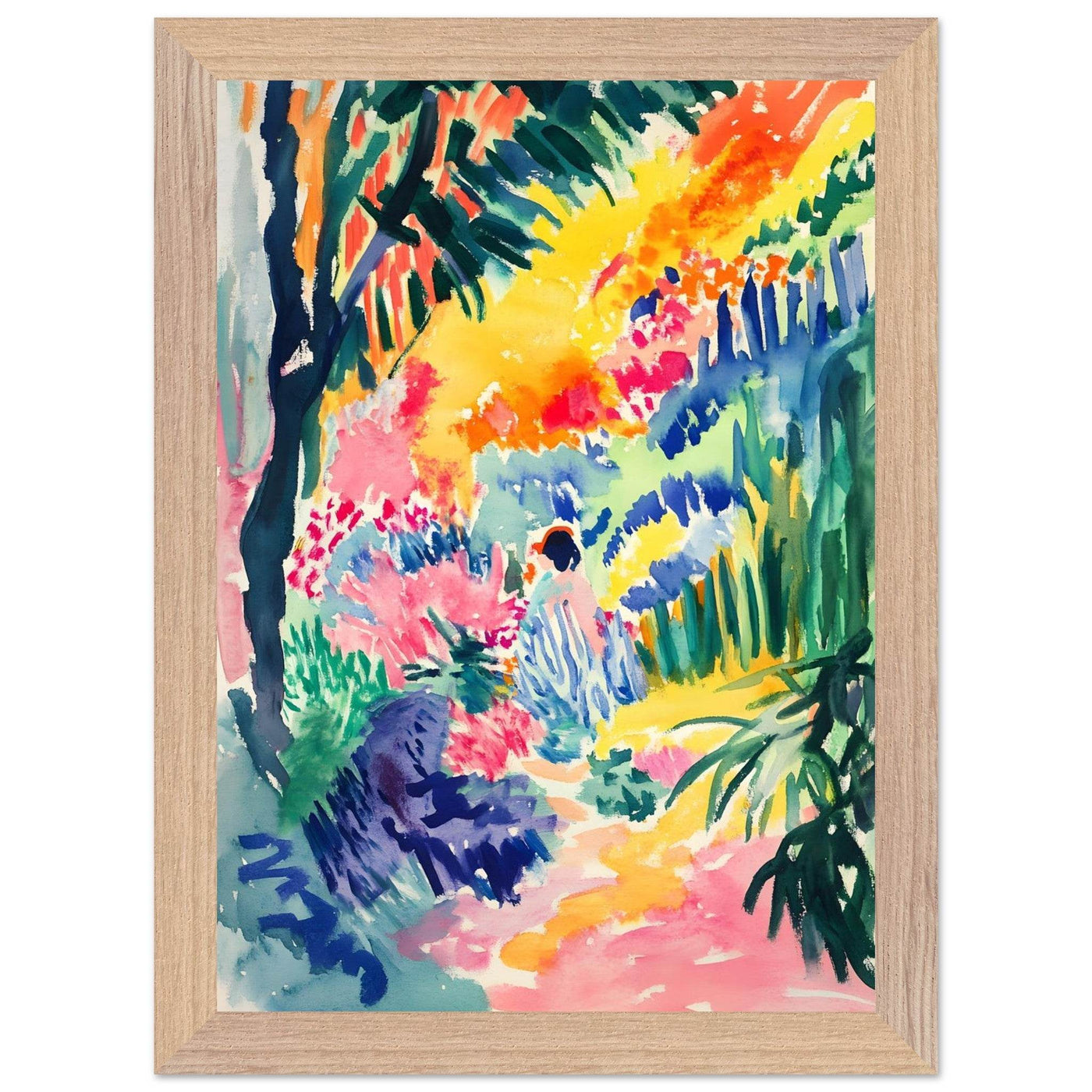 Vibrant Abstract Garden Henri Matisse - Vibrantwalls