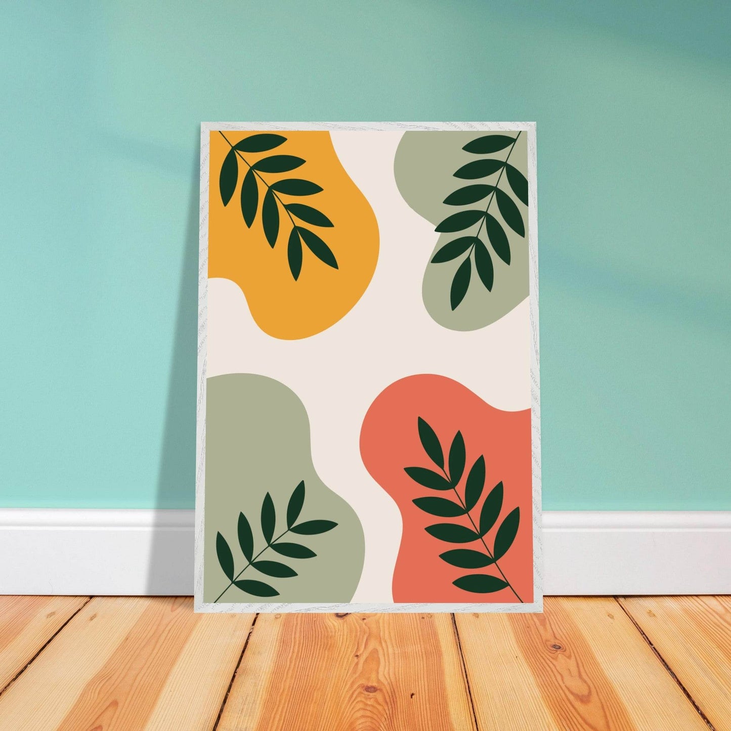 Botanical Nature Inspired Abstract Wall Art - Vibrantwalls