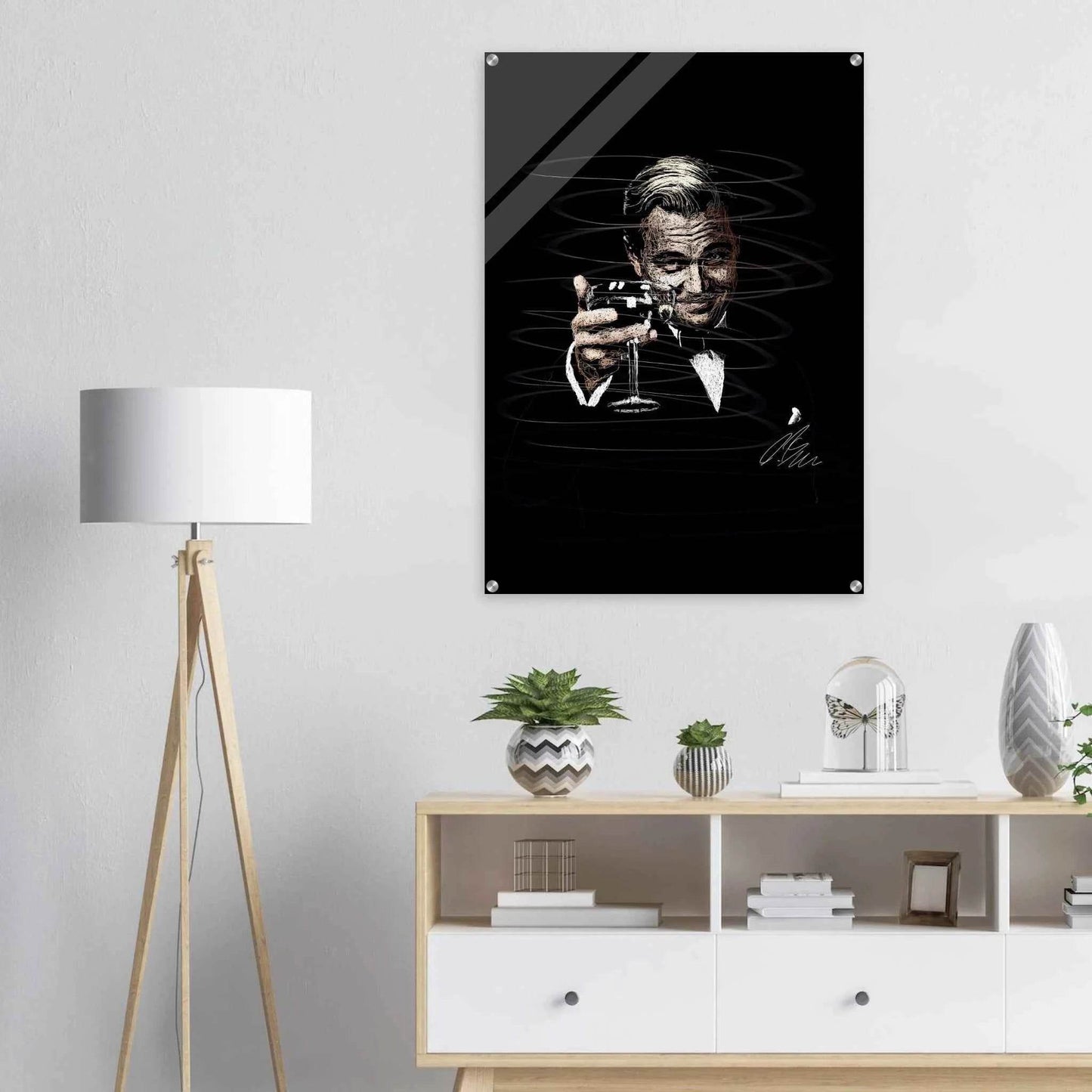 Gatsby Toast Acrylic Print – Iconic Sketch Art, Vibrant & Durable Wall Decor in Various Sizes - Vibrantwalls
