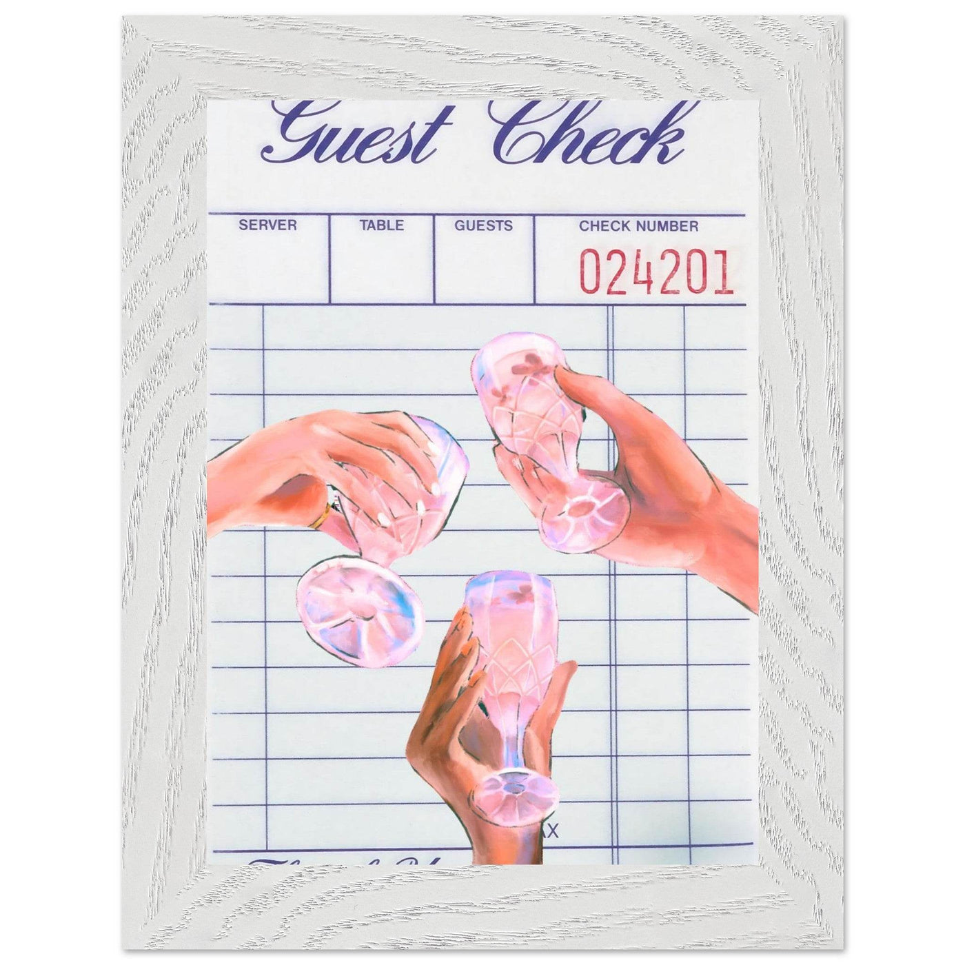Retro Aesthetic Guest Check - Vibrantwalls