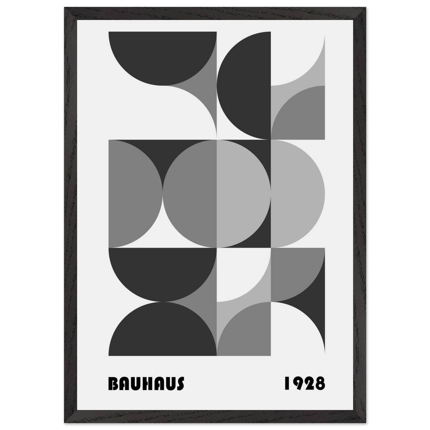 Bauhaus 1928 - Geometric Monochrome - Vibrantwalls