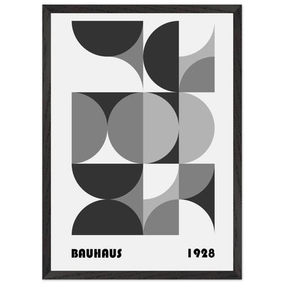 Bauhaus 1928 - Geometric Monochrome - Vibrantwalls