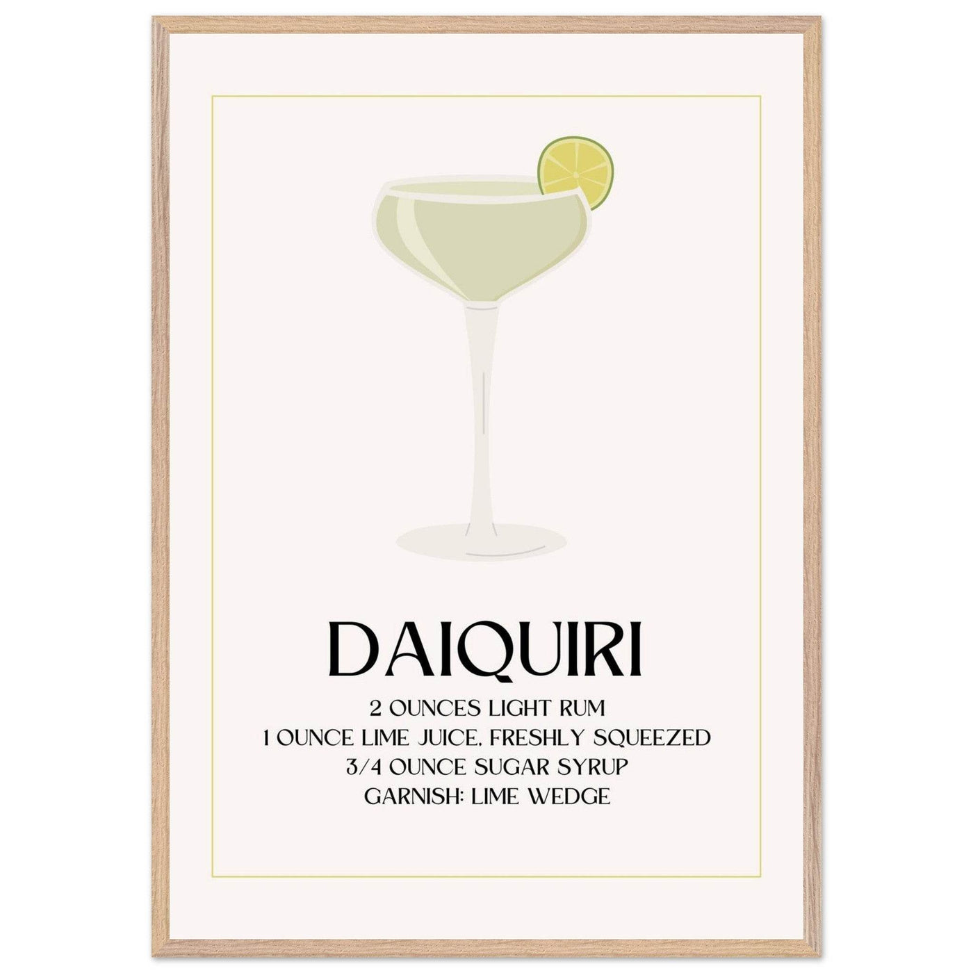 Classic Daiquiri Cocktail Recipe - Vibrantwalls