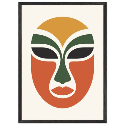 Abstract Tribal Mask - Vibrantwalls