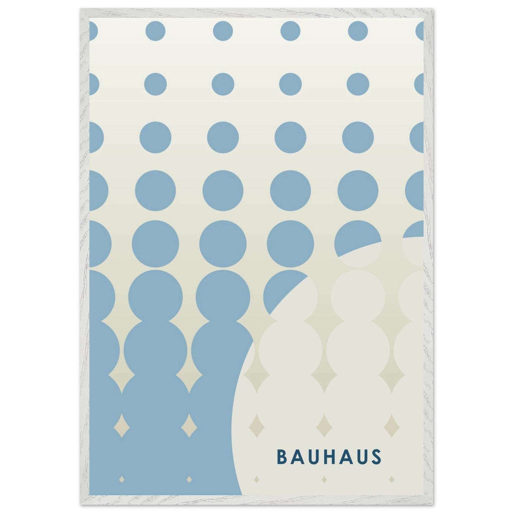 Bauhaus Geometric Abstract Blue Tunnel Wall Art - Vibrantwalls