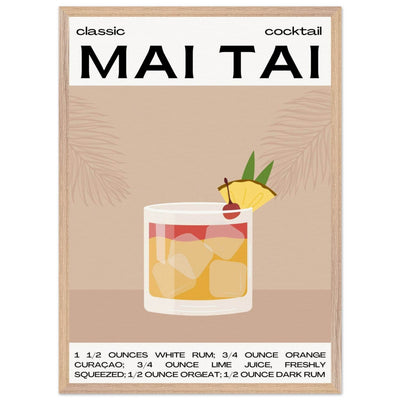 Mai Tai Cocktail - Vibrantwalls