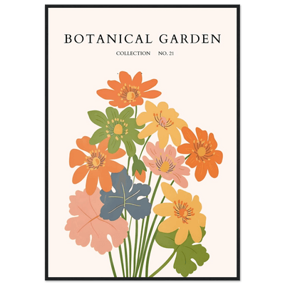 Botanical Garden Collection No. 21 Framed Poster – Vibrant Floral Art Print | Ready-to-Hang in Your Choice of Frame - Vibrantwalls