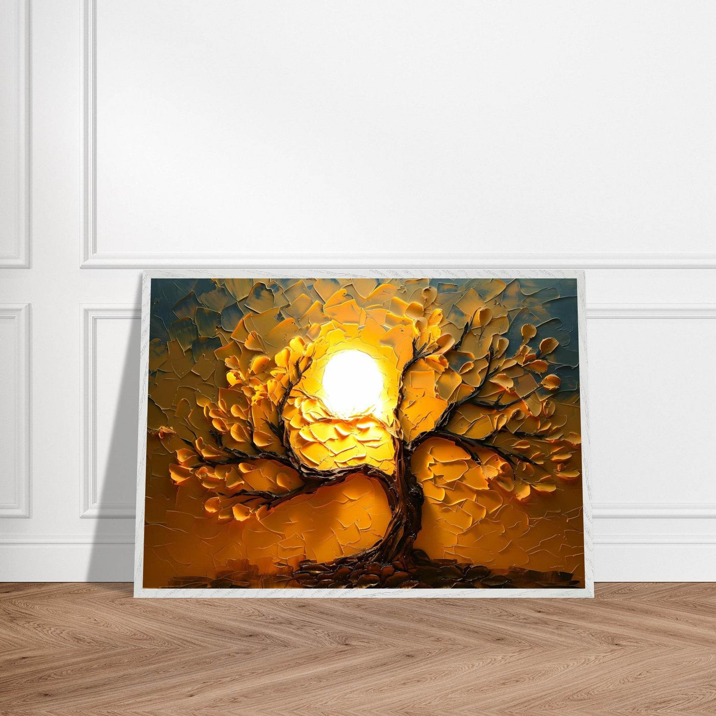 Textured Golden Tree of Life - Vibrantwalls