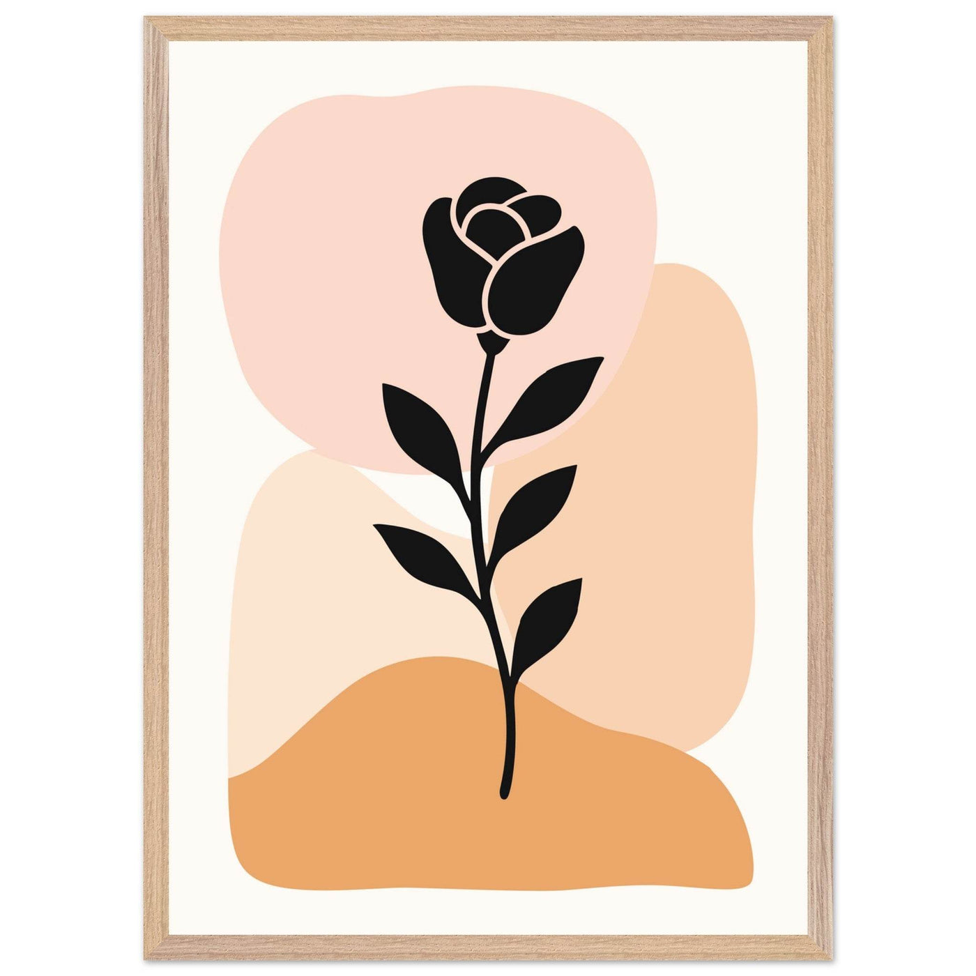 Abstract Floral Silhouette - Vibrantwalls