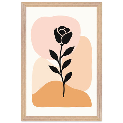 Abstract Floral Silhouette - Vibrantwalls