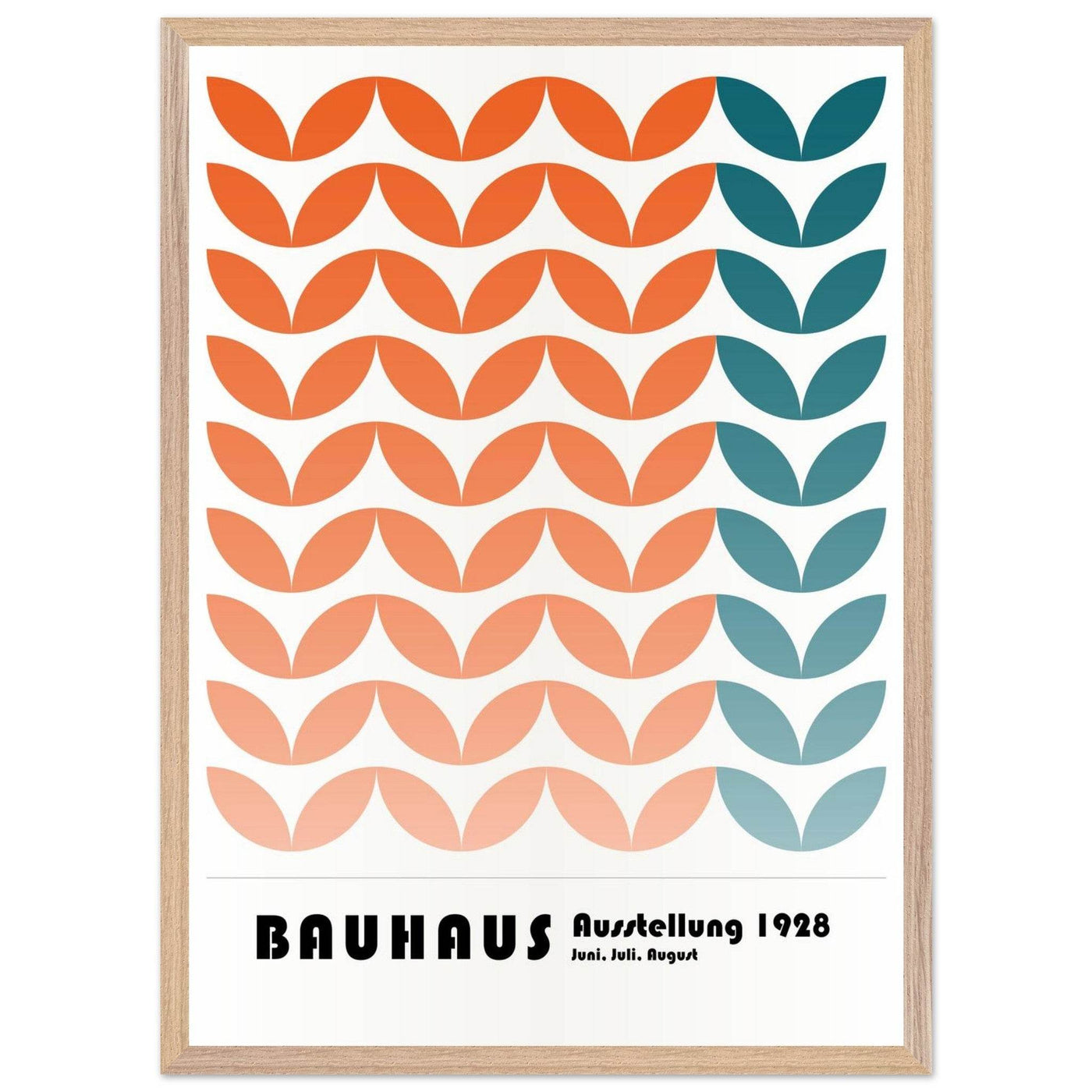 Bauhaus-Style The Blue Waves - Vibrantwalls