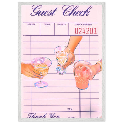 Retro Bar Tab Cocktail Recipe - Vibrantwalls