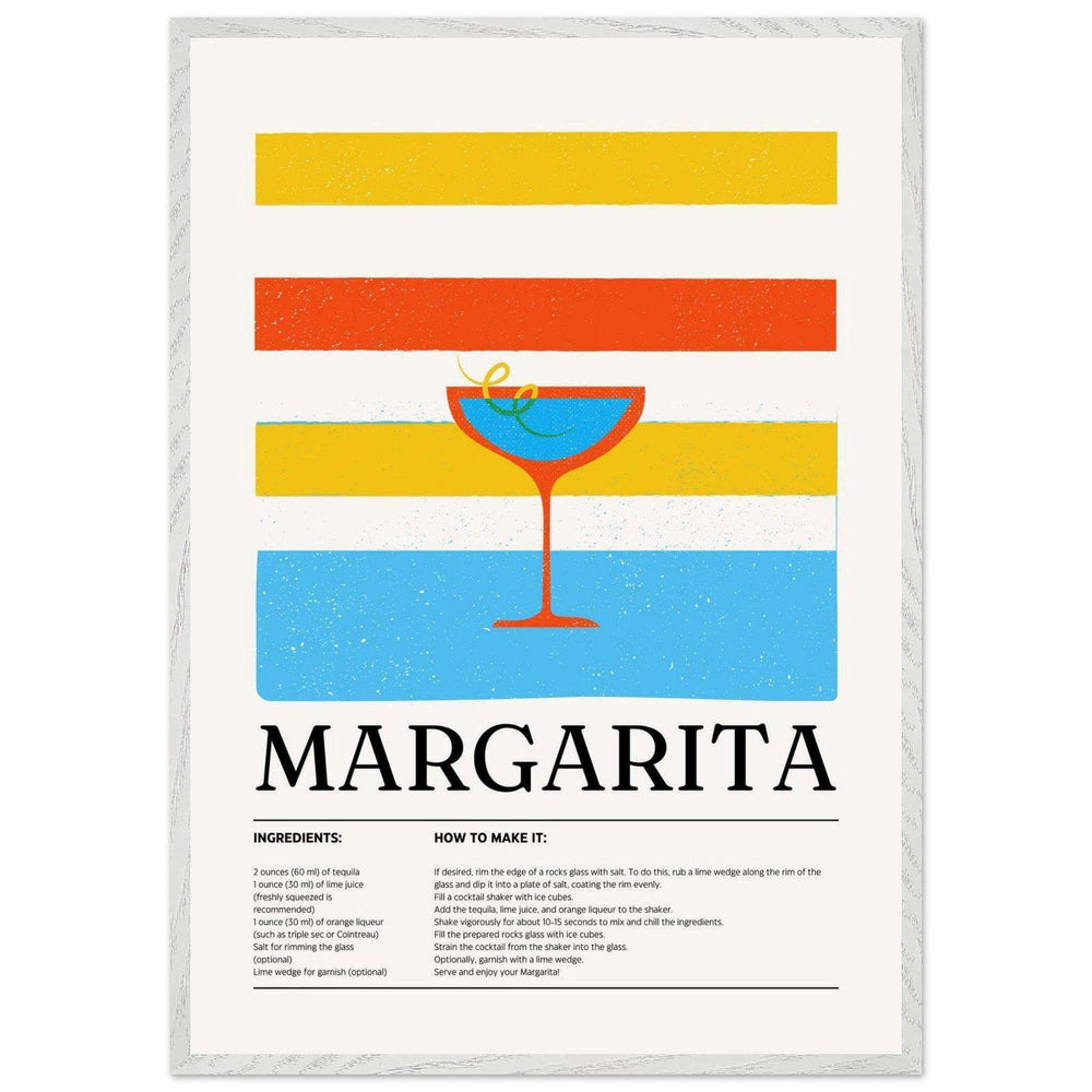 Vibrant Margarita Recipe Refreshing Wall Art - Vibrantwalls