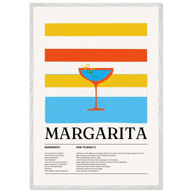 Vibrant Margarita Recipe Refreshing Wall Art - Vibrantwalls