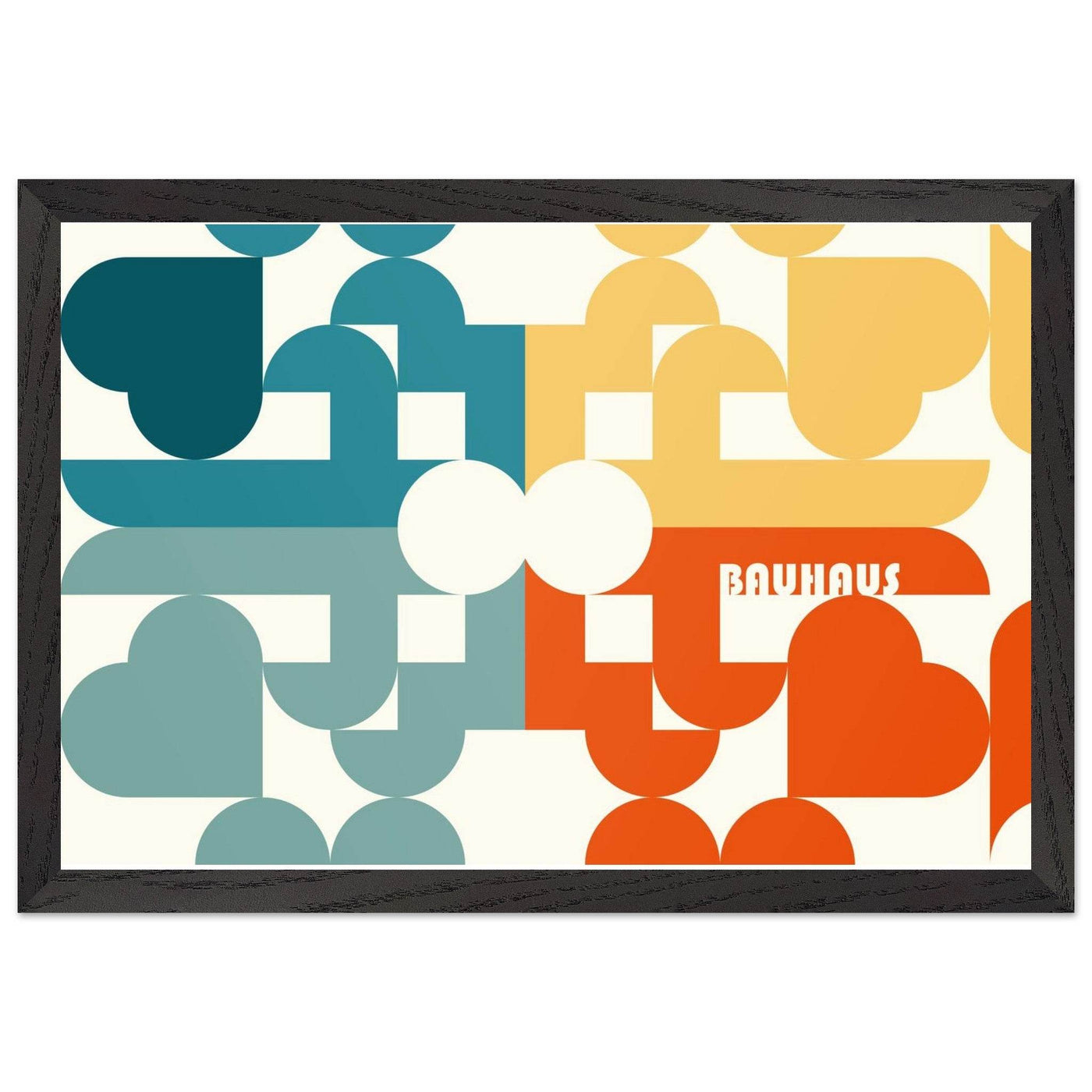 Bauhaus-Style Abstract Geometric Art - Vibrantwalls