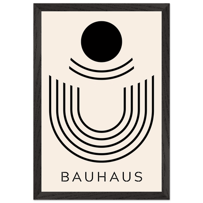 Bauhaus Black & Beige Abstract - Vibrantwalls