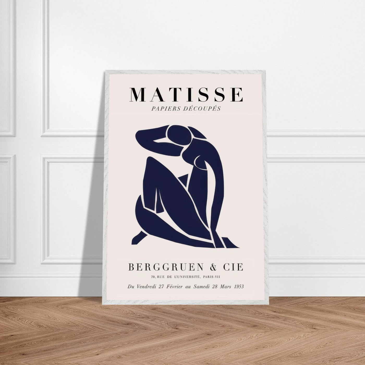 Papiers Découpés Blue Nude II Artwork - Elegant Piece for Your Space - Vibrantwalls