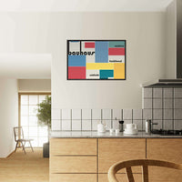 Bauhaus Style Abstract Art Movement Design Poster Wall Art - Vibrantwalls