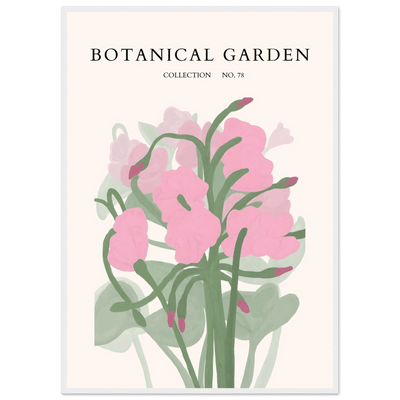 Botanical Garden Collection No. 78 Framed Poster – Blush Pink & Sage Green Floral Art Print | Ready-to-Hang - Vibrantwalls