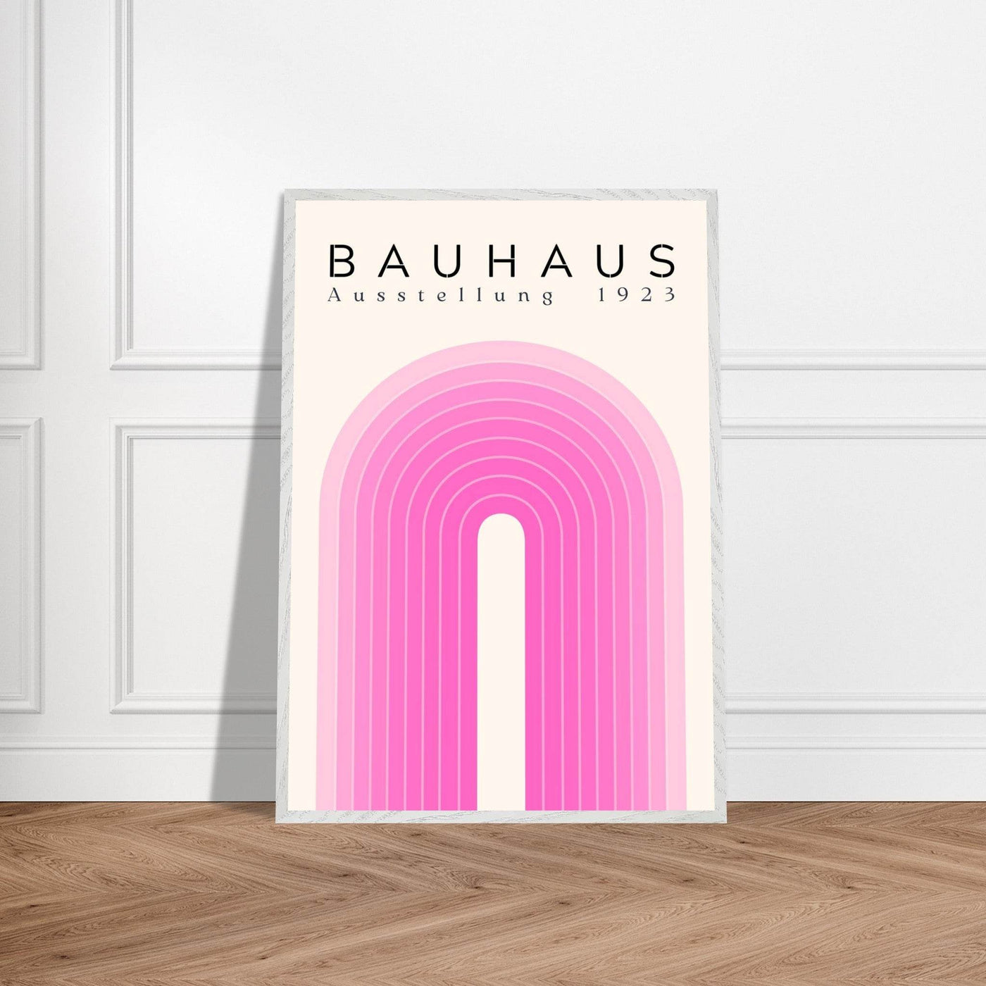 Bauhaus Pink Gradient Arch - Vibrantwalls