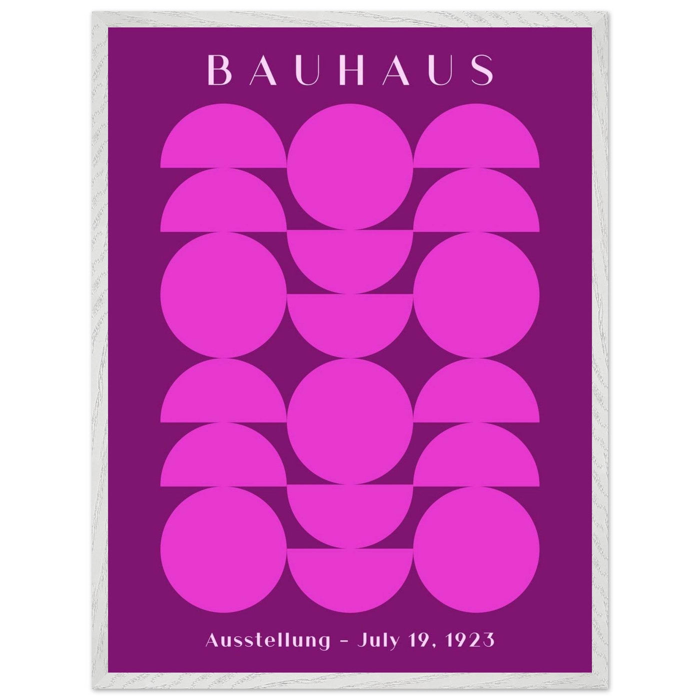 Bauhaus Pink & Purple Abstract - Vibrantwalls