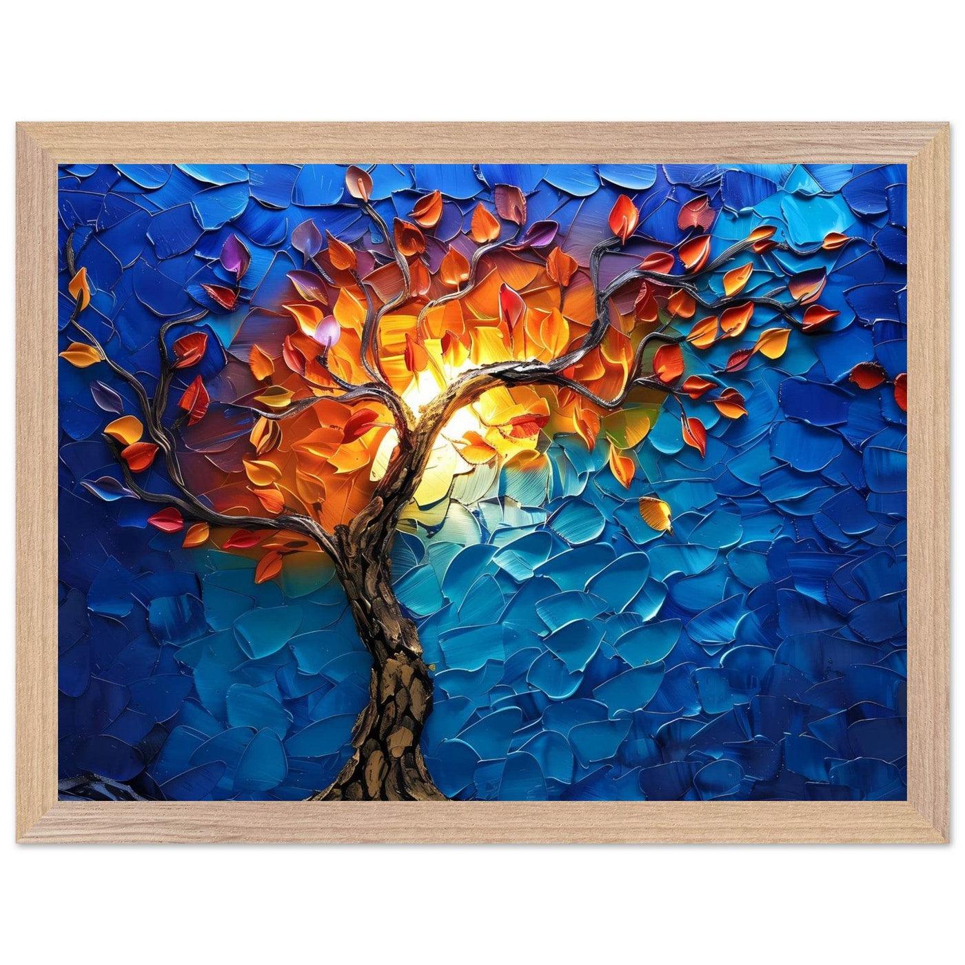 Vibrant Tree of Life Palette Knife Art - Vibrantwalls