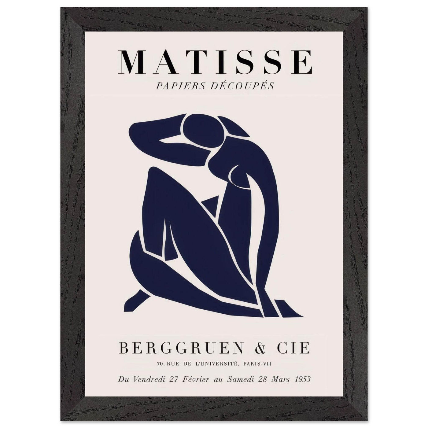 Papiers Découpés Blue Nude II Artwork - Elegant Piece for Your Space - Vibrantwalls