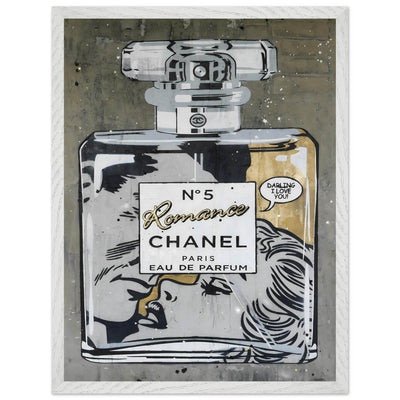 Chanel No. 5 Pop Art Print: Iconic Perfume Art with a Comic Twist, Framed in Your Choice of Style - Vibrantwalls