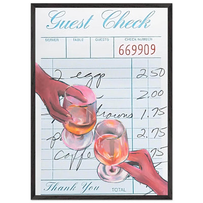 Retro Bar Tab Drink - Vibrantwalls