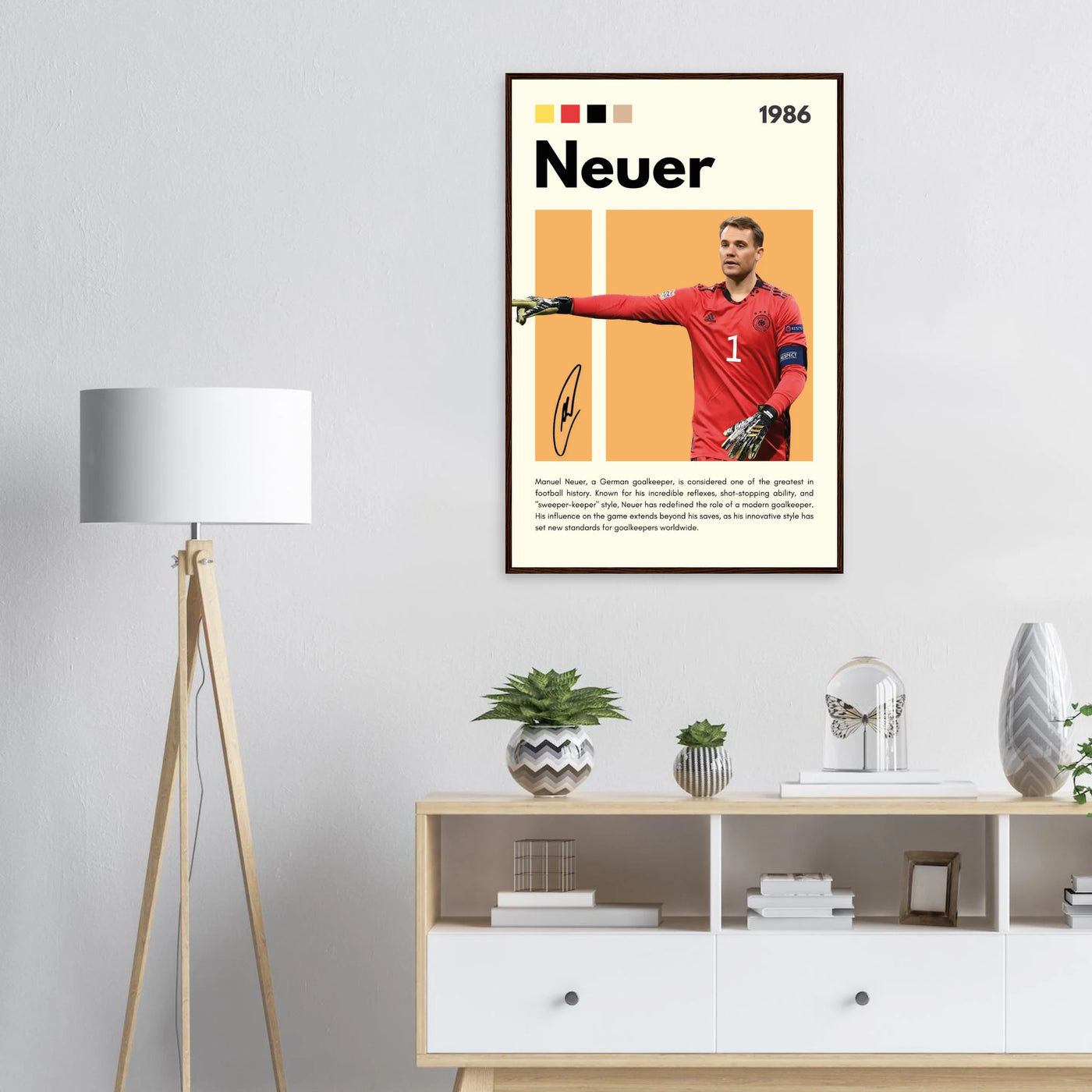 Manuel Neuer Goalkeeper Framed Football Legend Poster Vibrantwalls