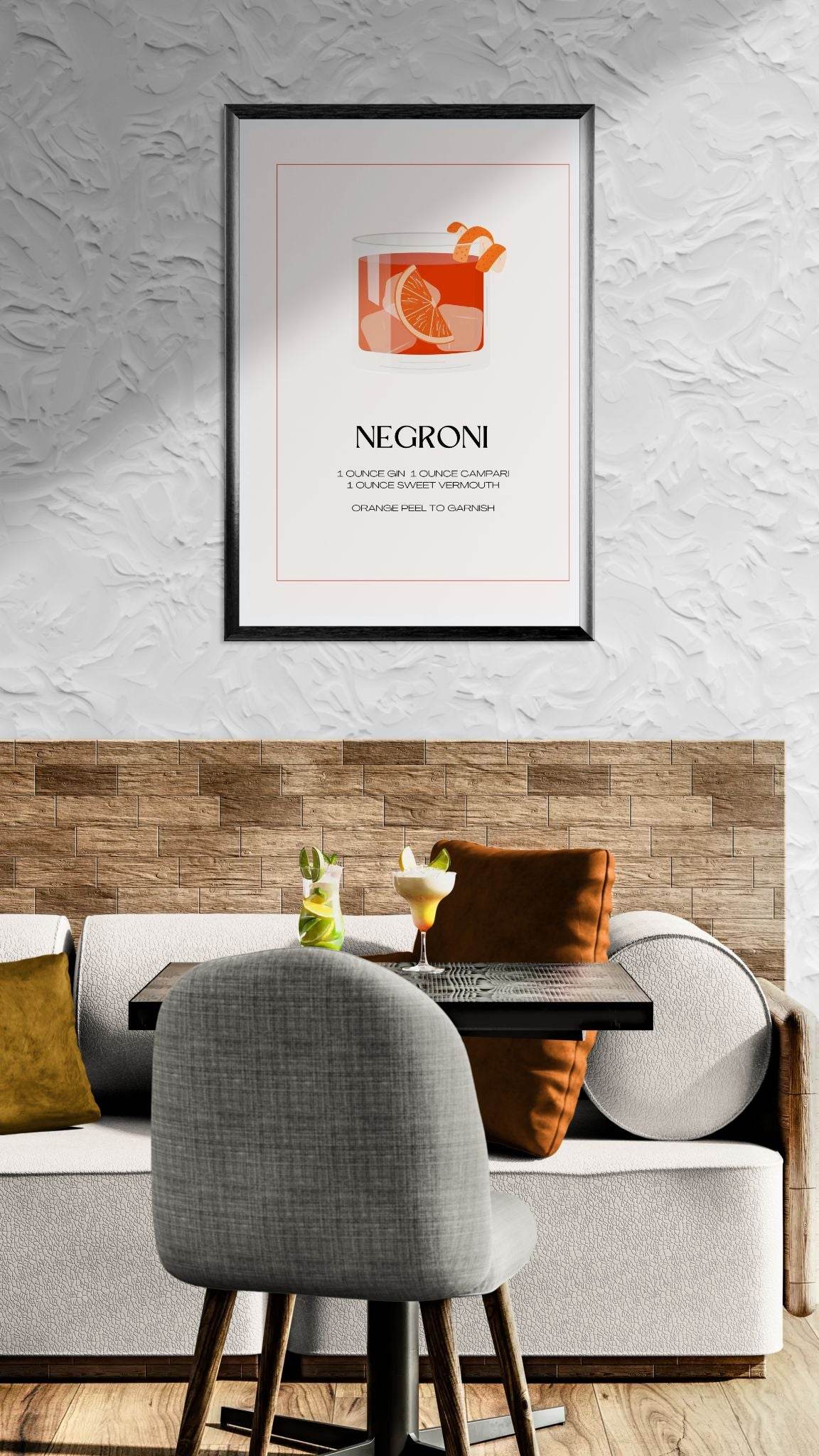 Negroni Cocktail Recipe - Vibrantwalls