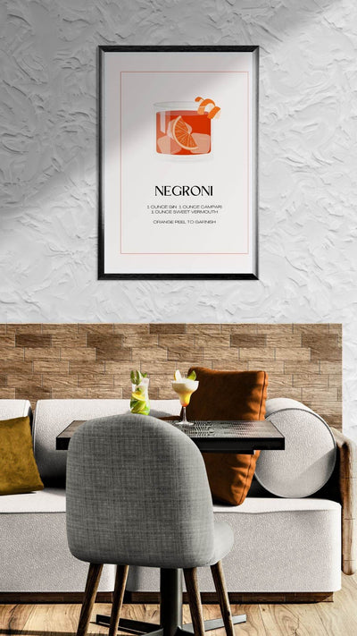 Negroni Cocktail Recipe - Vibrantwalls